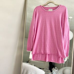 Pink polkadot sweater